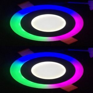 6 watt (3+3) LED Panel Light Ceiling POP Down Indoor Light LED 3D Effect Lighting