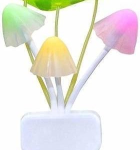 Mushroom Shape LED Smart Sensor Energy Saving Magic Night Light Lamp (Pack of 10, Multicolour)