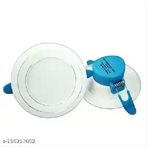 9 Watt LED Round Aluminium Concealed light, Cool White Concealed Panel Down Light