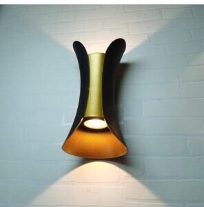 Curve Shape Fancy LED Light for Wall - Up & Down Aluminum Wall Lamps - Outdoor Wall Lights for Elevation,Garden & Patio Lights - (Warm White)