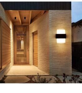 Square Up Down Fancy LED Light for Wall - Up & Down Wall Lamps - Outdoor Wall Lights for Elevation,Garden & Patio Lights - (Warm White)