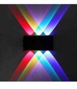 LED Outdoor UP Down Wall Light Warm White, IP-65 Waterproof & Shockproof Body. (3+3 RGB,Metal)