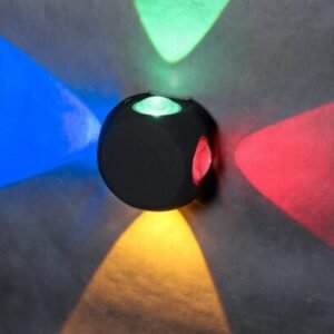 Led Indoor/Outdoor 4 Way Splitter Light, Ip-65 Waterproof & Shockproof Body. (4 Way Rgb)(Metal)