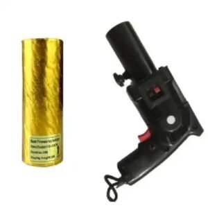 GOLDEN PARTY DECORATION COLD PYRO METAL BODY GUN