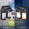 Outdoor Solar Wall Lamp Outdoor Waterproof Tungsten Lamp Induction Garden Lamp Garden Villa Night Lamp (Double - Light, 1)