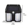 Outdoor Solar Wall Lamp Outdoor Waterproof Tungsten Lamp Induction Garden Lamp Garden Villa Night Lamp (Double - Light, 1) - Image 2