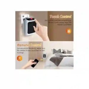 Portable Handy Heater with Remote | Small Handy Electric Room Heater | Portable Electric Wall space Heater With Adjustable Thermostat and Timer Low Consumption 800w