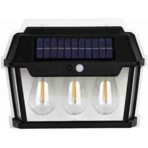 SOLAR WALL OUTDOOR LIGHT 3 BULB