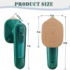 Micro Steam Iron Dry & Wet Ironing Portable Mini Steam Iron for Clothes Fast Heat Lightweight Titanium Plate Good for Home and Travel (Green-color) - Image 2