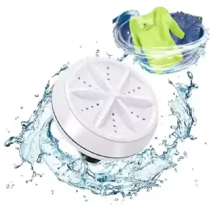 Portable Mini Washing Machine Ultrasonic Turbo Portable Washer with USB for Home Business Travel College House