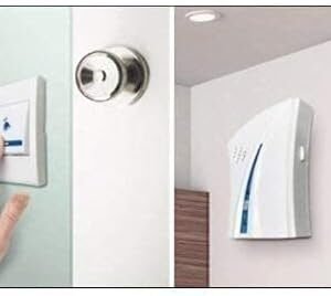 Wireless Doorbell Kit Over 100 Feet Range 32 Rings Door Bell Chime LED Flash Cordless Calling Remote Control Door Bell Ideal for Home/Shop/Office (Color May Vary)