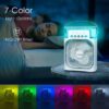 portable table top air conditioner | kitchen fans for home cooking | emergency light with fan | duet mini powerful personal table cooling fan | mini air cooler for room cooling - Image 3