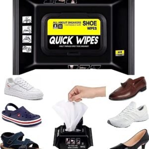 Shoe Cleaner Wipes 80 Pcs Best Quickly Remove Dirt & Stains - These Disposable Shoe Cleaning Wipes