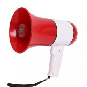 Portable Handheld Megaphone for Announcement with Recorder, USB and Memory Card Input. Talk, Record, Play, Siren, Music