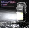 Dual Arc Plasma Lighter - Outdoor Camping Lighter for Men Women with Led Light, Lighting Modes COB Lamp, Type-C Rechargeable Electric Windproof E Lighter - Image 2