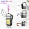 Dual Arc Plasma Lighter - Outdoor Camping Lighter for Men Women with Led Light, Lighting Modes COB Lamp, Type-C Rechargeable Electric Windproof E Lighter - Image 5