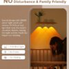 Motion Sensor Cabinet Mood Light, 45cm Wireless Closet Light, 1500mAh Rechargeable Dimmable LED Light Bar with 3 Light Colors, Magnetic Install for Kitchen Wardrobe Cupboard(1800K-6500K) - Image 3