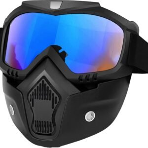 Goggle Mask -UV Protective- helmet mask for men bike | face mask for bikers |Soft Foam-Mouth Filter For Bike- helmet mask | helmet mask for men bike | bike face mask | face mask for bike