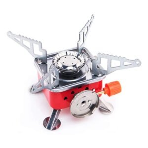 camping stove | Portable Gas Stove And Picnic Butane Gas Burner For Outdoor Camping, Hiking, Mini gas stove,Stainless Steel body, Folding Furnace, Camping Equipment, Gastove With Pouch
