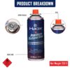Gas Can for Camping Stove High Pressure Flame Portable liquefied Refill Canister Welding Fuel Gas Torch Lighter - Image 2