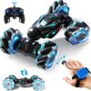 Stunt Gesture Induction Twisting Off-Road Vehicle Light Music Drift Driving Remote Control Hand Senor Stunt Car, 2.4G 4WD Toy Gift for Kids Toys (Multi Color)