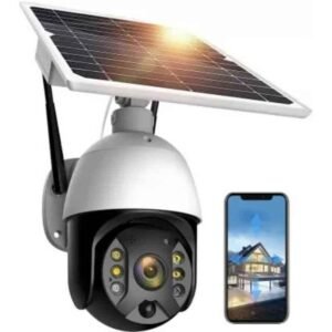 4G Sim 4Mp Solar Powered CCTV Security Camera with Solar Panel | Surveillance for Agriculture | Remote Area | Construction Site | Garden (4MP Solar Mini PTZ)