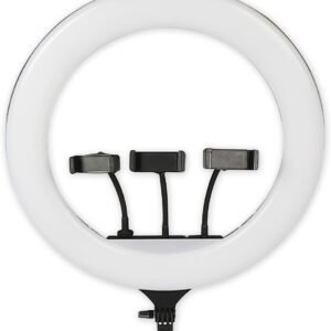 Professional 46 CM (18 inch) Big LED Ring Light with 2 Color Modes Dimmable Lighting | For YouTube | Photo-shoot | Video shoot | Live Stream | Makeup & Vlogging | Compatible with iPhone/ Android Phones & Cameras