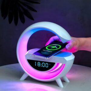Portable Bluetooth Speaker with White Noise RGB Light, LED Display