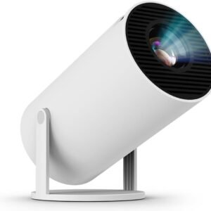 Home 4K & 1080p Support, 270° Rotatable Projector 4000L Android 11 WiFi Bluetooth YouTube PrimeVideo Hotstar Netflix Apps, 720p Native, 150" Max Display