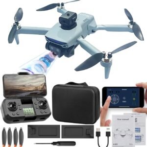 S33 GPS Drone 4K 1080p Dual HD Camera with Obstacle Avoidance Gesture Remote Control Flying Drone RC Mode Brushless Motor 2x1800mAh Rechargeable Battery