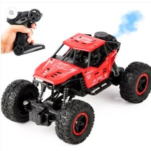 RC Monster Truck Toy – Off-Road Car with Mist Smoke & LED Lights | Rechargeable 