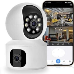 5MP 2K HD Pan Tilt Smart Wi-Fi Camera with Night Vision, Alert, 360 Degree View, Alarm, Motion Detect & Two Way Audio