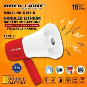 Solar Megaphone with inbuilt dual battery 🔋