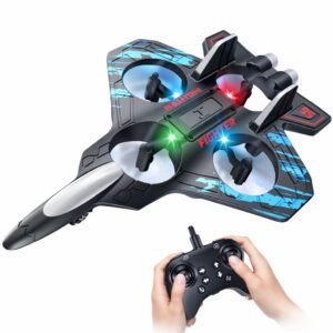 Star Fighter RC Fighter Jet Drone, EPP Lightweight Material, Air Flight Series Combat Drone with Remote Controller, 360 Degree Rolling, One Click Takeoff and Landing