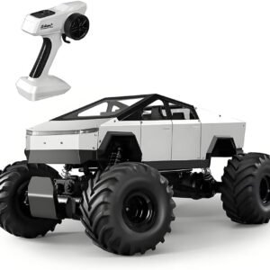 Truck Alloy RC Cars 1:8 Metal Big Remote Control Car 2.4 GHz 36KPH -4WD All Terrain RTR Trucks Aluminum Shock Climbing 35° Angles Sound&Light Effect Truck 4.3LB 21IN