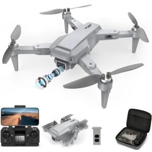 GPS Drone with 4k UHD Dual Camera for Adults, 50x Zoom, 1200m RC Distance, Foldable FPV RC Quadcopter with 1 Battery, Auto Return Home, Follow Me