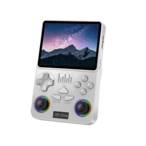 Retro J36 Ultra Video Game Hand Gaming Console For Pocket Game Box, Handheld Gaming Console with 3.5″ IPS HD Display,Rechargeable Battery, 64 GB with 30,000+God of war, GTA Vice city, Crash Bandicoot & Many More (White, 20+ Emulator Hand Video Game, RGB joystick lighting, Built-in YouTube
