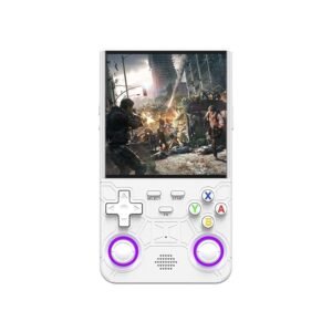 R36 Ultra Retro Handheld Game Console-2025 Model with 128GB, 4-Inch IPS Screen, Over 30K Games Mini Video Games Console, Supports 23 Emulators, Linux-Based Retro Gaming Console (White)