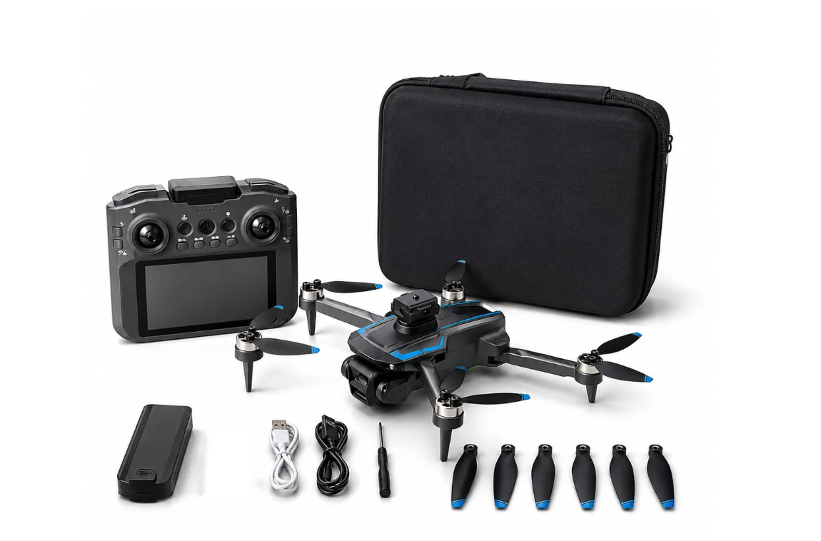 L5 MAX GPS Drone with 8K HD Camera & Screen Remote Controller | Foldable Long-Range Quadcopter | Dual Camera Aerial Photography Drone - Image 4