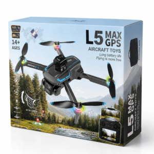 L5 MAX GPS Drone with 8K HD Camera & Screen Remote Controller | Foldable Long-Range Quadcopter | Dual Camera Aerial Photography Drone