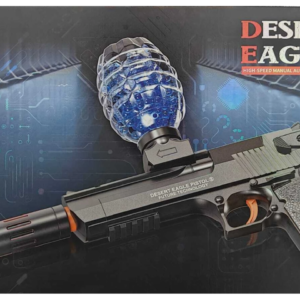 Unisex Kid Adult Birthday Gift Desert Eagle Black Electric Water Bullet Toy Gun Water Gun (Black)