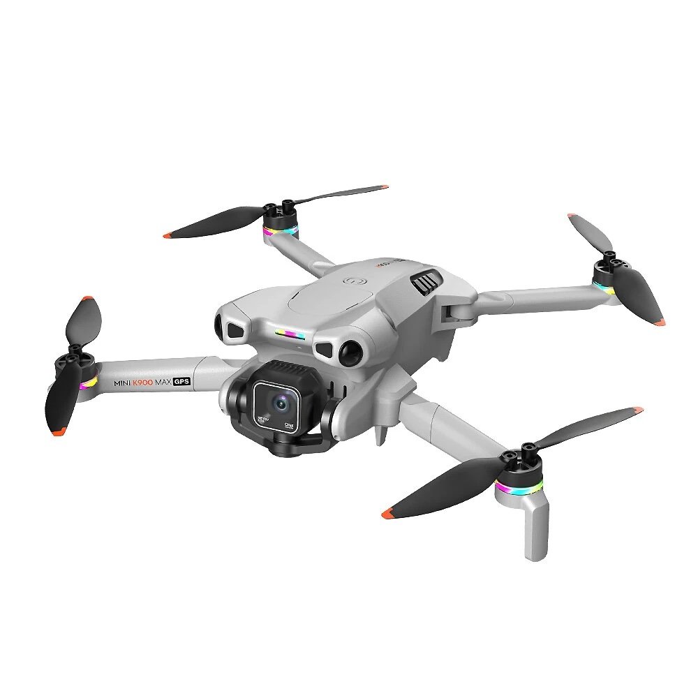 K900 MAX GPS 5G WiFi FPV with 4.5inch LCD Screen Controller 1480 FHD Dual Camera Servo Gimbal 360° Obstacle Avoidance One-Key Airdrop Brushless 216g Foldable RC Drone Quadcopter RTF Black triple Battery - Image 5